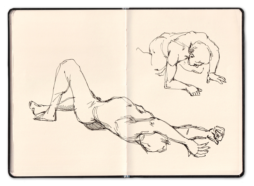 croquis de modèle vivant par Marie-Ange Rousseau